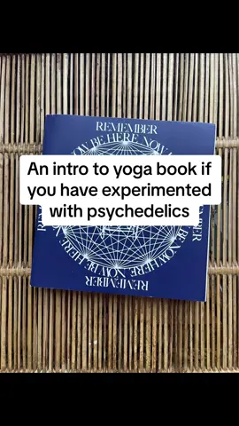 Intro to yoga book if you have experimented with psychedelics #introtoyoga #yogabook #psychedelictherapy #ramdassquotes 