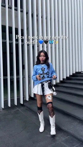 Fav outfit 💙🖤💙  #OOTD #bangkok #ไอเดียแต่งตัว 