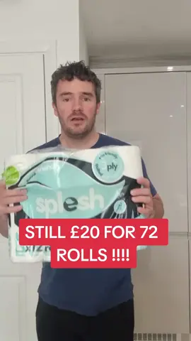 Toilet roll still on offer £20 for 72 rolls #bulkbuying #bulkbuy #72toiletrolls #toiletroll #bargain #bargainshopping #tiktokshop #paydaysale #toiletrolls #offer #splesh #spleshtoiletroll #spleshtoiletrolls 