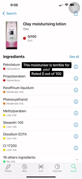 You would be surprised how many beauty products are actually terrible for us! In here to expose them all!  #BeautyTok #beauty #olay #ingredients #moisturizer 