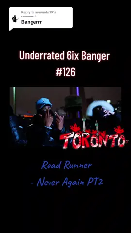 Replying to @aynumba19 #RoadRunner #neveragainpt2 #neveragain #part2 #runner #Toronto #rap #6ix #music #fyp #416 #banger 