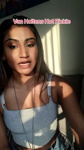 finally tried it😂  #vanholtens #hotpickle #fypシ 