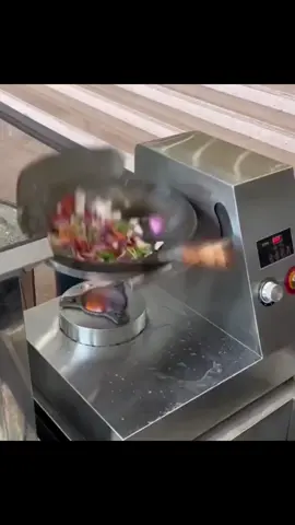 Machine for stirring the pan automatically #machine #stirring  #stir #easywork #cook #ingenious_tv 
