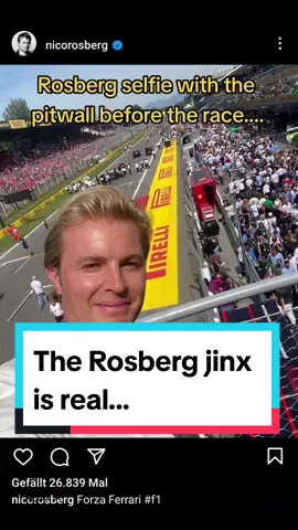 The Rosberg jinx is real.... Ferrari didn't win...and the pitwall gates didn't open. 😂😂 #monzagp2023 #rosbergcurse #f1tiktok #lol #f1funny #italiangp #fail #formula1fans #formulaonetiktok #f1 #f1fans #f1fyp #nicorosberg #formula1tiktok #fypシ #fact 