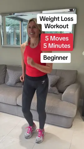 Just 5 low impact and joint friendly exercises in 5 minutes - do this every morning at home to help with weight loss.  #theladychange #weightloss #walkathome #health #beginner #exerciseathome #walk #menopause #Fitness 