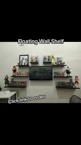 Floating Wall Shelf. Pwede niyo idisplay ang mga anime figures niyo like one piece ❤️ #floatingwallshelvesrack #onepieceanime #animefigures #foryou 