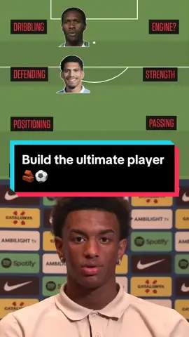 Barcelona's Alejandro Balde builds his ultimate player 🔥 #Messi #Kante #Xavi 