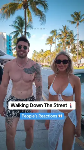 Bamboleo 🎶 - Walking Down The Street 🚶🏻‍♂️ . . Model: @Lissa DeLorenzo  . . #walkingdownthestreet #peoplesreactions #reactions #alleyesonme #captured #paparazzi #styleinspo #model #reactionvideo #viralvideos 
