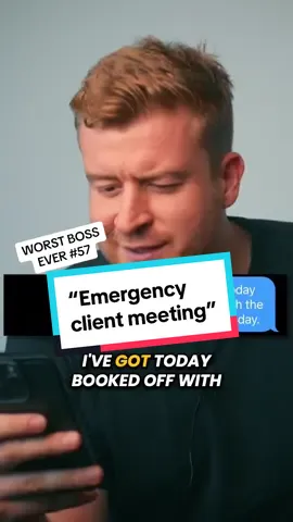 This boss is absolutely terrible, just a complete inability to prioritise, and even more a complete lack of logic. #worstboss #badbosses #funny #redflags 