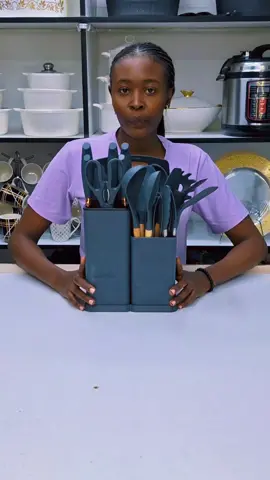 *19pcs Kitchen Silicone Spoon Set* ✔️Price 4000 -Collective stand  -Chopping board  - Knife set ceramic -Cooking spoon set all silicon and wooden  -Available in Black, Grey, Mint green, Green  and pink Contact: 0700394001/0717442569 Countrywide Delivery We're Located at Jitihada Shopping Complex 2nd Floor Shop 29 Along Taveta Road  #fypシ #siliconespoons #silicone #tiktokkenya #siliconespoonset #Knifeset #experienceelegance #eleganthouseholds #elegant #capcut 
