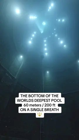No Oxygen, a single breath, to the bottom of the worlds deepest pool @Deep Dive Dubai at 60 meters 197ft  🔱 Exactly one year after discovering free diving 🔱   What an unbelievable experience …what an impressive facility. Unreal. Thank you to the DDD team for their professionalism and care @jesperkjoller . 💙 thank you to the champ @zharkova_freediver providing me with a deep safety. My sis @sunallure for the bts and laughs. @yanitayancheva for keeping me calm in the middle of a 12 hour jet lag and nearly 3 days of no sleep before this dive.. @apnea.pirates @photographeruw_dubai for the safety and 🎥  🎥 📸 @mike_rall 🔥  Can’t wait to share more of this experience to you all.  #deepdivedubai #underwatervideo #dubai