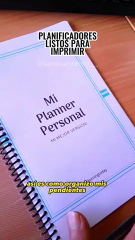 ¿No tienes cómo organizar tus pendientes y tus actividades diarias? Aquí te muestro la solución...🏃🤯 #productividadlaboral #metasysueños  #planificadoresimprimibles