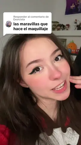 Respuesta a @Exorcista Si se ponen bien ridiculos algunos 🙄 ¿y si tanto me cambiara pues es el punto no? Ni modo que todas de nacimiento tenemos delineado, pestañas, blush y brillitos, parece que nunca han visto una chica irl xD #twitch #streams #streamer #makeup 
