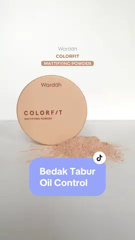 Bedak tabur yang menyatu dengan sempurna & memberikan efek oil control pada wajah😇 #bedaktabur #mattifyingpowder