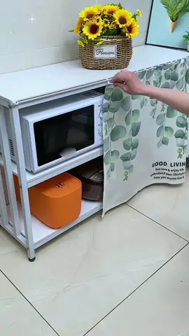 It is beautiful and practical to hang such a shade curtain on the open cabinet at home#householdgoods #goodthing #curtain #goodshare #fyp #tiktok  