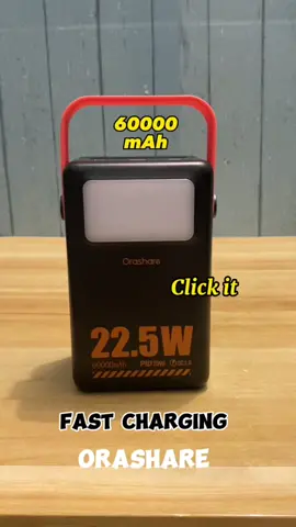 What is it like to have a 60000mAh power bank?  #orashare#powerbank#budolfinds#TechFestival#electronics#tiktokshopfinds#fyp#techtokshop#MySweldoBudol #60000mAh#fastcharging 
