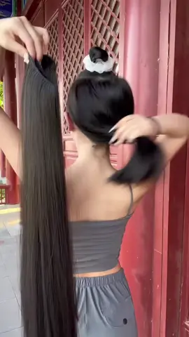 Tóc giả nửa đầu kẹp phím thẳng mượt #tocgiacaocap #shopdep #xuhuong2023 #tockeputhang #tocgianuadau #tockepunuadauthang 