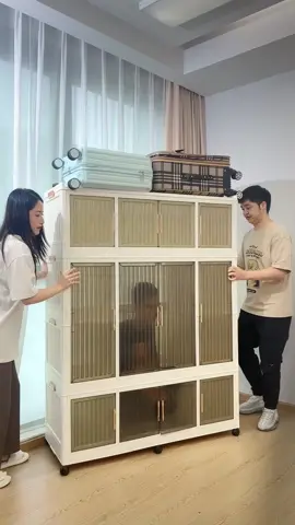 Tủ quần áo gấp gọn bền đẹp và dễ dàng di chuyển #tuquanao #tuquanaogapgon #donoidiatrungquoc #noithatthongminh 