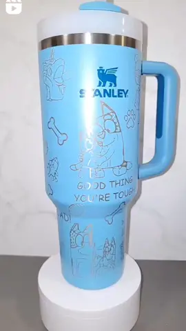 For the bandit in your life 🩵 #bluey #bandit #banditheeler  #blueymomsoftiktok  #MomsofTikTok  #dadsoftiktok  #disneyland #disneymagic #disneyworld #disneylovers #disneyaddict #disney #disneyadult #fyp #stanley1913  #stanleycupcrew  #stanleyquencher  #stanley40oz  #laserengraving  #SmallBusiness 