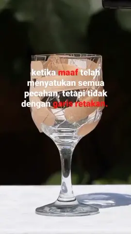 tidak ada gelas pecah yang bisa kembali utuh, setelah jatuh:)  #fyp #foryou #fypシ #sad #sadgirls 