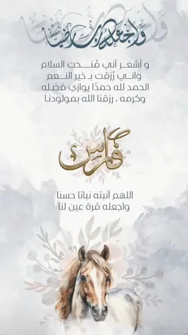 فارس 👼🏻 #تصميم #مواليد #ثيمات_مناسبات #بشاره_مولود #ولد #أطفال 