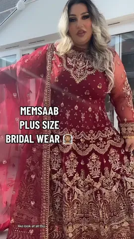 I CANNOT GET OVER THIS DRESS! If you’re plus sized abd you cant find a wedding dress or party wear @Memsaab is it! And this dress, YOU NEED TO GET ASAP! STUNNING #fyp #memsaabonline #memsaabofficial #plussizefashion #bridalwearonline #plussizebride #plussize #pakistani #pakistanioutfit 