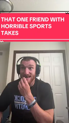 We all have that one friend who HAS to be different when it comes to sports takes😭