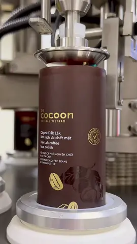 Quy trình đóng tuýp cà phê #cocoon #coffeescrub #vegan 