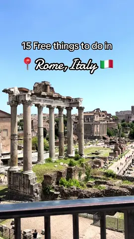15 Free things to do in Rome, Italy 🤩🇮🇹 Visiting Italy soon? Be sure to check out our guided tours for a one-of-a-kind experience! #whatalifetours #freethingstodorome #freethingstodoinrome #romeitinerary #whattodorome #whattoseerome #rome #italy #roma #italia #travel #traveltips #travelguide #romeguide #foryoupage #4upage #4u #fyp #fypシ #whatalife #tourrome #rometour #rometours
