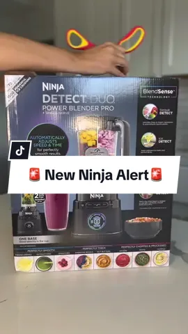 🚨 NEW NINJA ALERT 🚨    Meet the blender that knows your ingredients better than you do. 🤔 The new Ninja Detect™ Duo® Power Blender Pro uses BlendSense™ Technology—sensing fresh or frozen ingredients and automatically adjusts speed and time for perfectly smooth results.  Pre-order now in bio. #NInjaBlender 