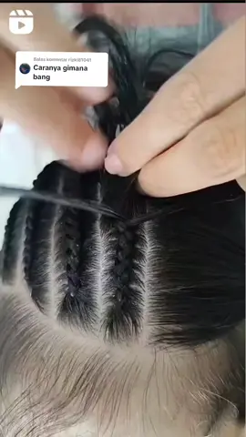 Membalas @rizki81041 #cornrow #kepangrambut 