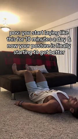 Leaziest way to work on your posture! #posture #posturecorrection #posturefix #upperback #lowbackpain #fy #fyp #viral 