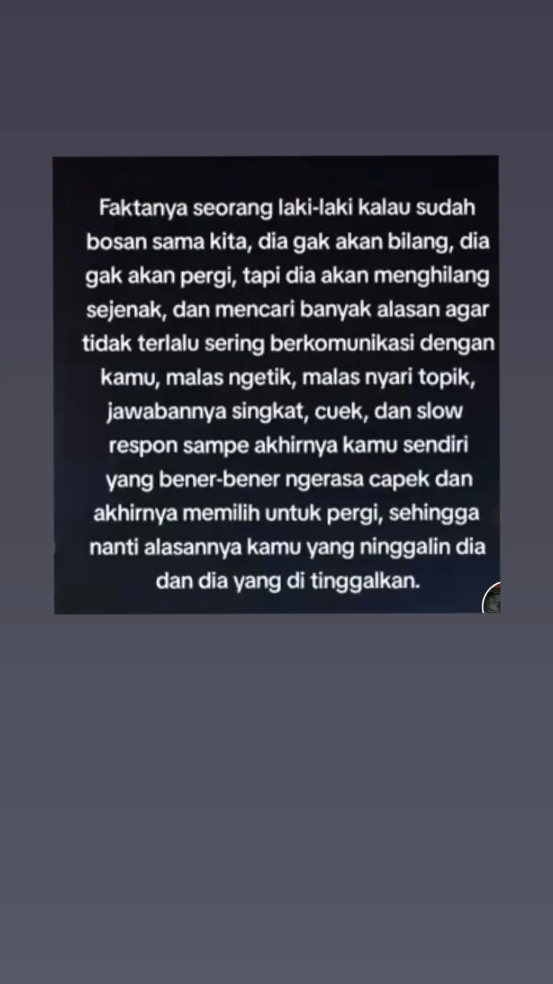 pergilah TUAN biarkan aku sakit sendirian kejarlah wanita yang kau mau aku terlalu banyak  kekurangan  sehingga aku sadar kau  mengusirku secara perlahan. 😭💔