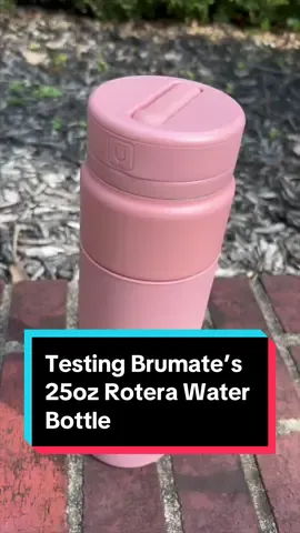 #Brumate claims this water bottle can keep your drinks ice cold for 24 or more hours, so we put it to the test. #waterbottle #brumaterotera #waterbottletest #notastanleycup #waterbottletok #icecold #waterbottlechallenge #brumatewaterbottle #bottletesting 
