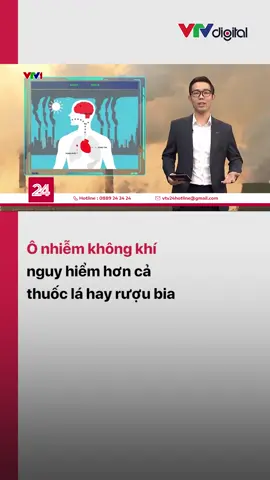 Ô nhiễm không khí - tác nhân gây ra gần 7 triệu ca tử vong mỗi năm, là một trong những mối đe dọa lớn nhất đối với sức khỏe toàn cầu #vtv24 #vtvdigital #tiktoknews #onhiemkhongkhi #cauchuyenquocte