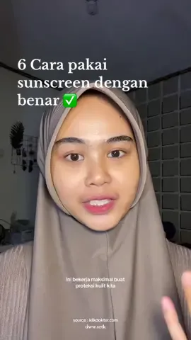 semoga membantu 💗 #carapakaisunscreen #tipspakaisunscreen #sunscreentips 