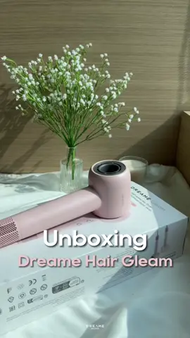 Dreame Hair Gleam unboxing ✨💗 #dreame #dreamehairgleam #tiktokshop #tiktokshop99shoppingfiesta #dreamebeauty #viralvideo #dreamemy #fypシ #99shoppingsuperday #hairdryer #dreamehairdryer 