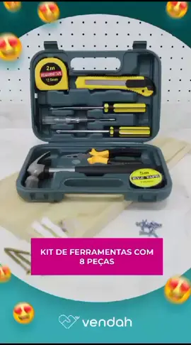 Kit de Ferramentas com 8 Peças Apresentamos o Kit de Ferramenta com 8 Peças, a solução completa para todas as suas necessidades de reparo e manutenção. Este kit foi cuidadosamente projetado para oferecer qualidade e versatilidade inigualáveis. Com ferramentas feitas de materiais duráveis, você pode contar com sua resistência e desempenho excepcionais.  💰 Valor: R$ 39,90 💳 Formas de pagamento: Pix, boleto, cartão de crédito, cartão de débito virtual Caixa, Paypal ou boleto à prazo no Mercado Crédito. 🛒 Compre pelo site: link na bio 🚀 Enviamos para todo o Brasil FRETE FIXO DE R$ 7,00 para todo o estado de SP Demais regiões consultar frete #ferramentas #donadecasa 