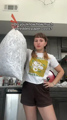 Shredded paper AKA coleslaw life hack #shreddedpaper #packaging #reducereuserecycle #paper 