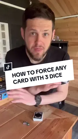 How to Force Any Card with some Dice! (Tutorial) Easy Self Working Card Magic 👌🏼 #tutorial #cardtricktutorial #LearnOnTikTok #foryou 