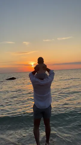 Sunset with my boy 🌅🇬🇷 #Love #father #son #baby #sunset #Summer #greece #family #fatherson #tiktok #viral #trending #foryou #moments 