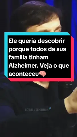 Ele queria descobrir porque todos da sua família tinham Alzheimer. Veja o que aconteceu🧠. . . #alzheimer #neurologia #neurologista #cerebro #denisbirman #vidasaudavel #saudemental #saude #saudavel  . . Créditos: Denis Birman