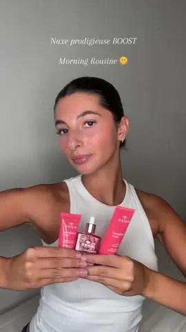 I have been using the Nuxe Prodigieuse Boost line for about two months and my skin has never looked better 💕 @Nuxe   #skincare #skincareroutine 