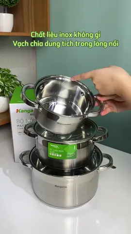 Nồi inox cao cấp 5 đáy cân mọi loại bếp