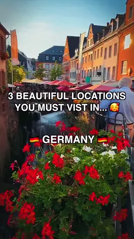 3 #beautiful locations you must visit in #germany 🥰  #dinkelsbühl is a historic town in Central Franconia, a region of Germany that is now part of the state of Bavaria, in southern Germany. Dinkelsbühl is a former free imperial city of the Holy Roman Empire.  #idstein is a town of about 25,000 inhabitants in the Rheingau-Taunus-Kreis in the Regierungsbezirk of Darmstadt in Hesse, Germany. #bernkastel_kues is one of the most beautiful and romantic towns in Germany. An authentic jewel of cobbled streets, half-timbered houses, flower-filled balconies and unique corners #travel #europe #trending #reels #explore #adventure #explore #traveltiktok #german #trending #viral 