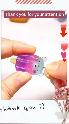 Transparent Clay Bear☺️☺️#clay #colorclay #clayartist #claycracking #clayart #polymerclay #DIY #art 