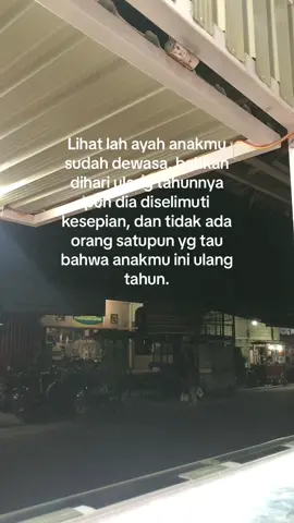 Aku tau ayah menyembunyikan keperduliannya terhadapku, tapi mengapa engkau tidak mengucapkan satu kata pun kepada anakmu ini😌 #fyp #brokenhome #broken #akuanakkuat #mandiri #ayah 