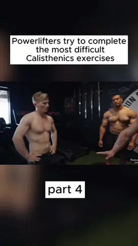 Powerlifters try to complete the most difficult Calisthenics exercises PART4 #Fitness#fyp#magnusmidtbø 