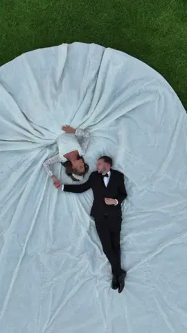 Biggest wedding dress I have ever photogtaphed! Lewis & Nicoles wedding! #weddingtiktok #wedding #bride #largeweddingdress #weddingdress #weddingphotographer #chrischambersphotography #DJI #djimavic3pro 