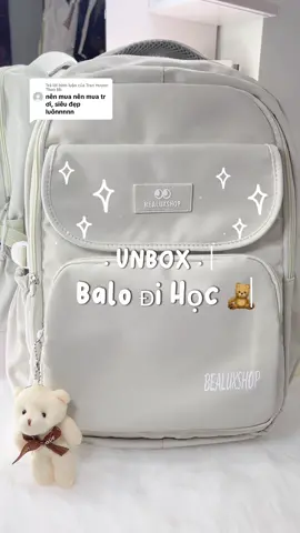 Trả lời @Tran Huyen Thao Mi Mang đi học là xinh lắm đó 🤩 #balodihoc #balo #balodihocdep #dodunghoctap #baloxinh #backtoschool #hoctap #school #dihoc #unboxing #thaothichriviu #fyp #xuhuong #trending #viral 